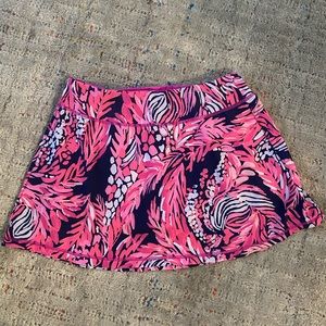 Lilly Pulitzer Luxletic Skort in Pink and Navy